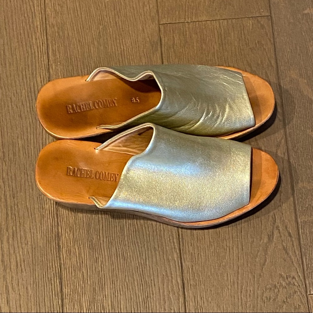 Rachel Comey Gold Low Moon Wedges (size 8.5)